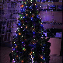 Гірлянда роса Кінський хвіст, 10 ниток по 2м, 200 LED, від USB та мережі 220В, статичний режим, IP44, фото 3