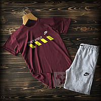 Летний набор футболка и шорты для мужчин (Найк) Nike, Турецкий хлопок
