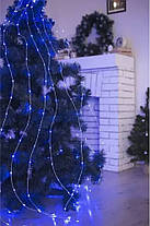 Гірлянда роса Кінський хвіст, 10 ниток по 2,4м, 240 LED, від USB, 8 режимів, фото 4