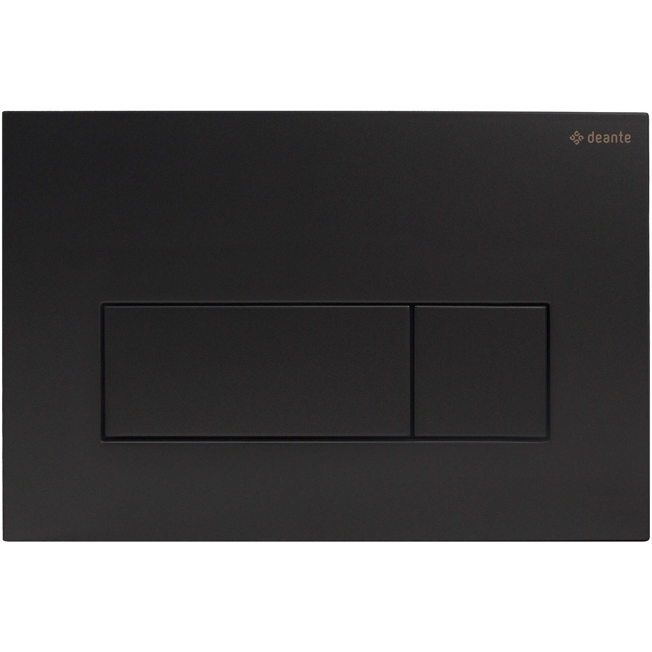 Кнопка зливу для інсталяції DEANTE подвійна матована чорна 205566 CST_N51P, фото 1