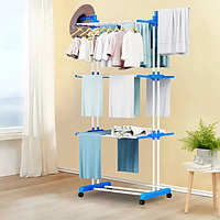 Сушка для белья Garment Rack сушилка для одежды большая вертикальная напольная сборная многофункциональная