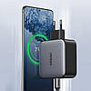 Зарядний пристрій настінний Ugreen GaN 100 Вт 2 x USB-C Power Delivery 3.0 QC 4+ Black (CD254), фото 6