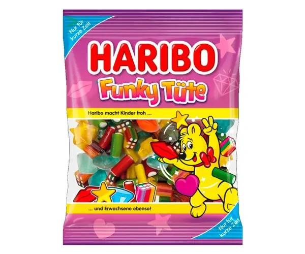 Цукерки желейні із соком Haribo Super Mario, 175 г, Німеччина, жувальні цукерки Харібо, ведмедики золоті, фото 1