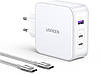 Зарядний пристрій Ugreen GaN Fast Charger 140 Вт with Cable White (CD289), фото 4
