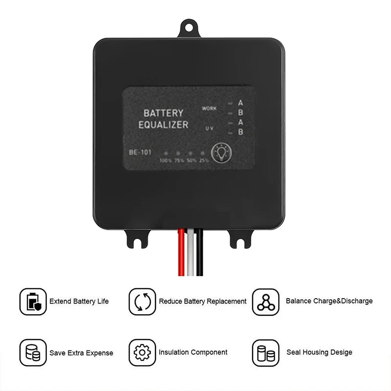 Балансир активний для акумуляторів (Battery Equalizer) 24 В 5 А для AGM, GEL, Carbon, Li-ion, LiFePo4 BE101