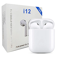 Беспроводные Bluetooth Наушники в Кейсе AirPods i12 TWS