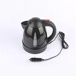 Автомобільний чайник 408 12 V 150 W black 1L з дисковим нагрівачем