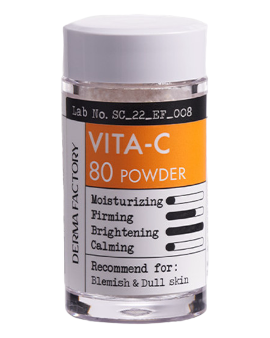 Інкапсульований косметичний порошок 80% вітаміну С - Derma Factory Vitamin C Powder 80%, 4.5 g, фото 1