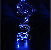Гірлянда роса Кінський хвіст, 10 ниток по 2м, 200 LED, від USB, 8 режимів Синьо-білий, фото 7