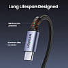 Кабель зарядний Ugreen Type-C 2.0 кутовий для швидкого заряджання PD 1 м Black (US334), фото 8