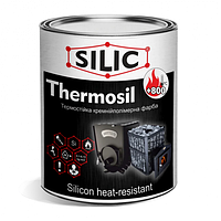 Фарба термостійка кремнійполімерна для печей і камінів Silic Thermosil-800 зелений