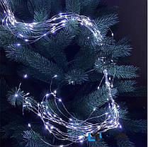 Гірлянда роса Кінський хвіст, 16 ниток по 3м, 480 LED, від USB та мережі 220В, статичний режим, IP44, фото 5