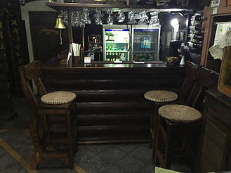 Деревянная мебель в интерьере ресторана "ХАТА GRILL" по трассе Киев-Житомир 8
