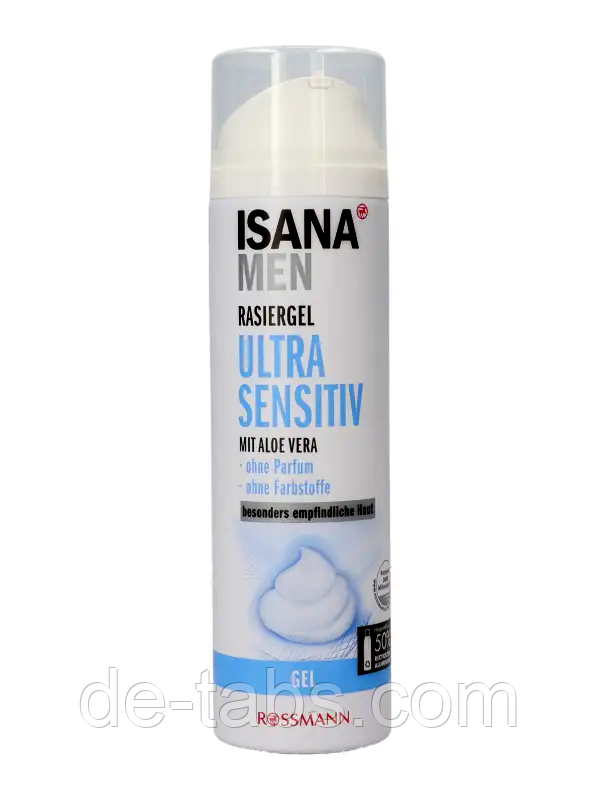 Isana Men Ultra Sensitiv гель для гоління для чутливої шкіри
