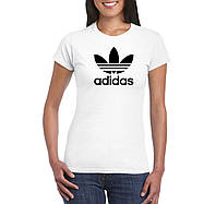 Повседневная женская футболка (Адидас) Adidas, на каждый день