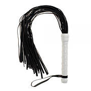 Флогер Premium Leather Flogger, White шкіра