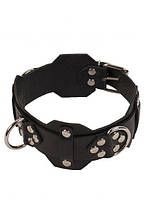 Нашийник VIP Leather Collar, Black шкіра