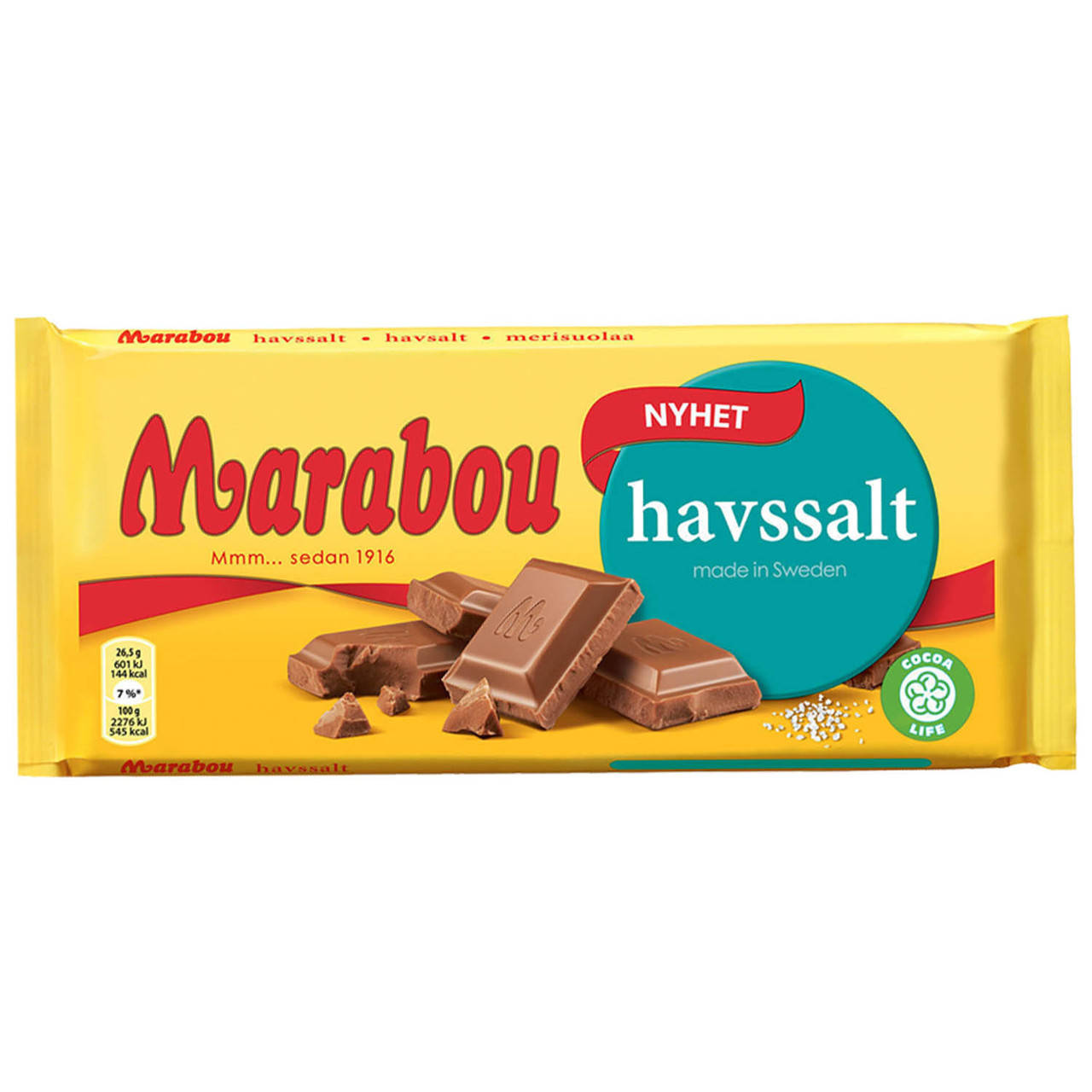 

Marabou Milk Chocolate Havssalt Морская Соль 185 g