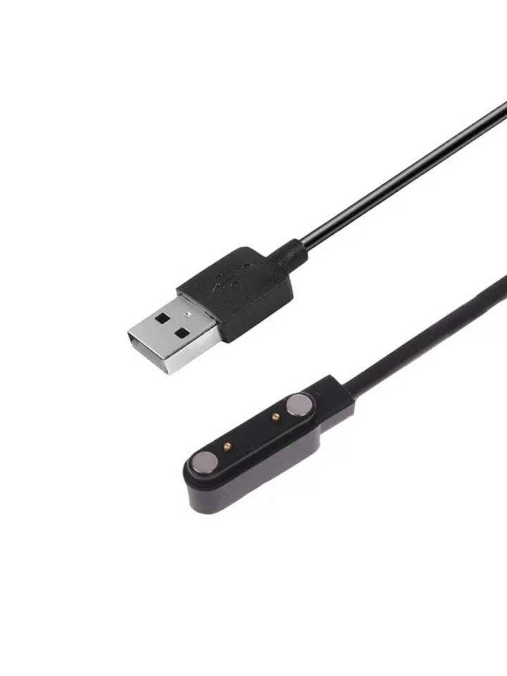 

Магнитный USB кабель для смарт-часов на 2 pin (7.62mm.) 60 см. черный