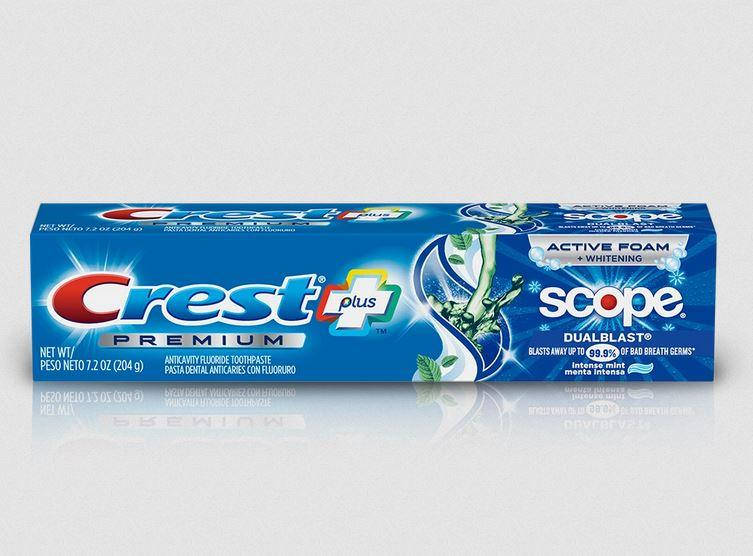 

Зубная паста свежее дыхание Crest Premium Scope Dual Blast Toothpaste 204гр