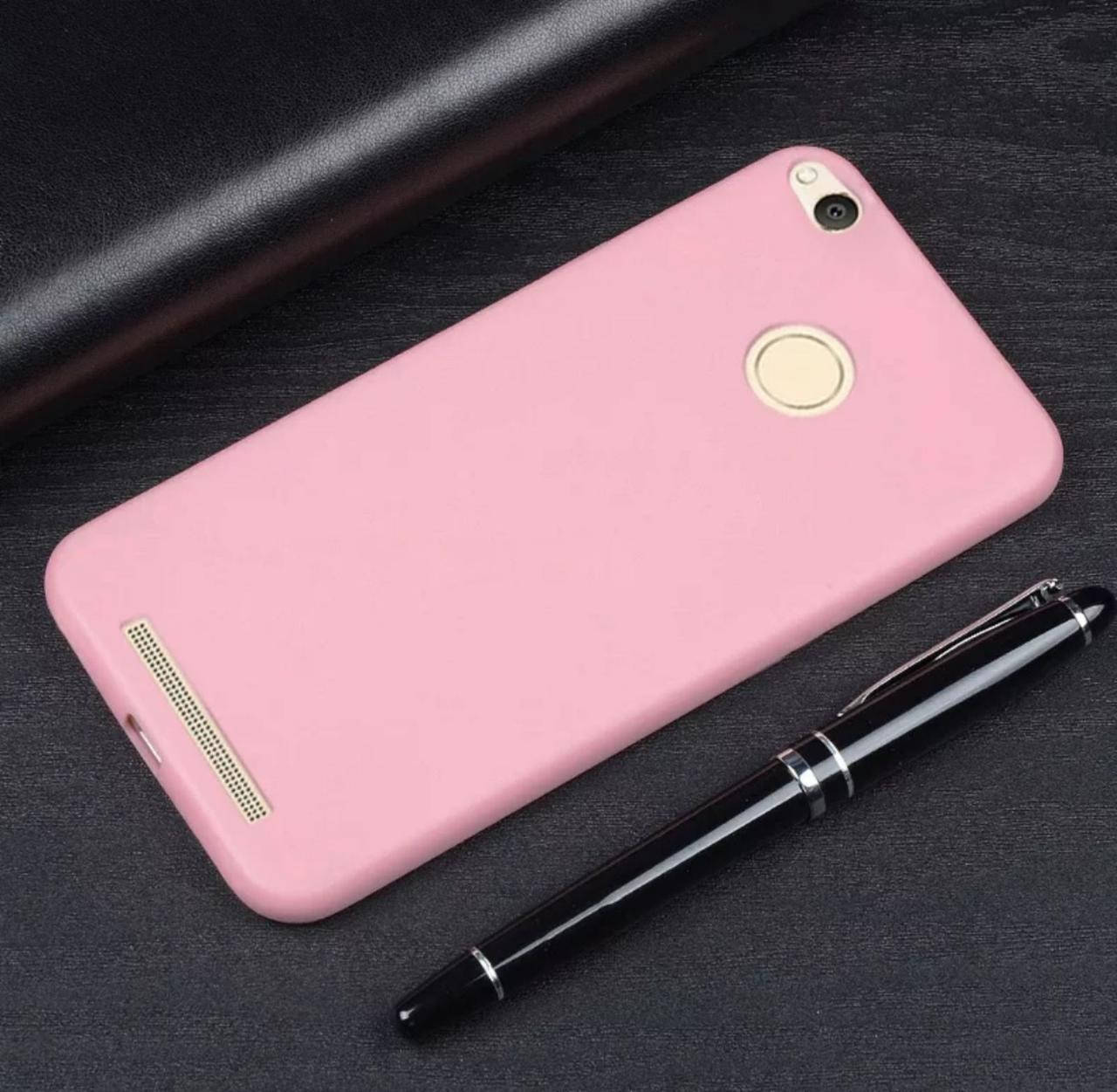 

Чехол силиконовый для Xiaomi Redmi 3s ультратонкий Розовый