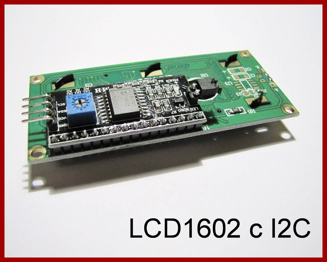 

LCD дисплей 1602А, синий, с i2c модулем.