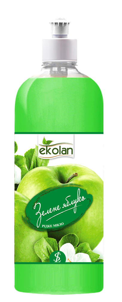 

М рідке Ekolan 1л "Зелене яблуко" (пуш-пул)*12