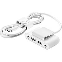 USB хаб Belkin 2хUSB-C/2хUSB-A, 2м, White (BUZ001BT2MWHB7)