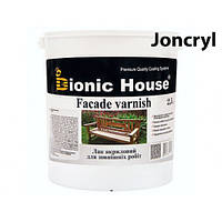 Лак водный для наружных работ Joncryl Bionic House полуматовый Медовый