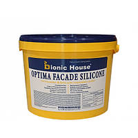 Краска фасадная Bionic House Optima Facade silicone силиконовая белая матовая самоочищающаяся