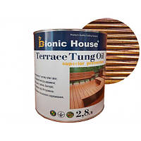 Масло террасное Bionic House Terrace Tung oil с тунговым маслом Ирис