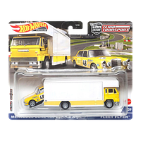 Машинка Premium Hot Wheels Mercedes-Benz 300 SEL 6.8 AMG и Транспортер Fleet Flyer Team Transport 1:64 HCR32