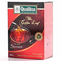 Черный чай крупнолистовой Qualitea Sunset OPA 100 грамм