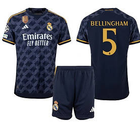 Дитяча футбольна форма Беллінгем 5 Реал Мадрид +Патчи  2023/2024 Adidas Real Madrid kids