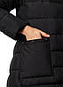 Пуховик жіночий зимовий чорний кишеня з натуральним хутром XL, фото 7