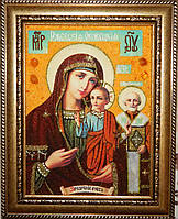 Иконы из янтаря. Оковецкая (Ржевская) икона Божьей Матери