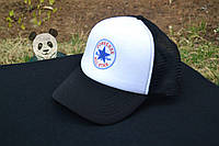 Спортивная кепка Converse, Конверс, тракер, летняя кепка, унисекс, черного и белого цвета,