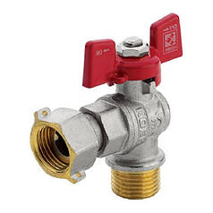 Кран кульовий з накидною гайкою кутовий KOER 3/4" ГШБ (KR.221)