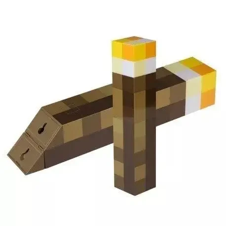 Дитячий ліхтарик нічник Майнкрафт (світильник) ФАКЕЛ у стилі Minecraft, фото 1