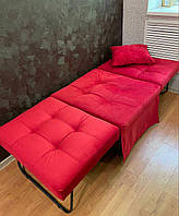 Зручна розкладачка пуф ліжко-трансформер 2 в 1 Леон Гейтман, додаткове спальне місце для дому