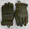 Зимові тактичні рукавиці, модель К8 олива, теплі на флісі, є ОПТ, фото 4