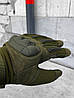 Зимові тактичні рукавиці, модель К8 олива, теплі на флісі, є ОПТ, фото 7