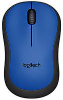 Миша Logitech M220 Silent Wireless Black/Blue (910-004879)