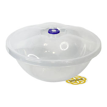 Миска харчова пластикова 26Л, кругла, прозора SNMZ