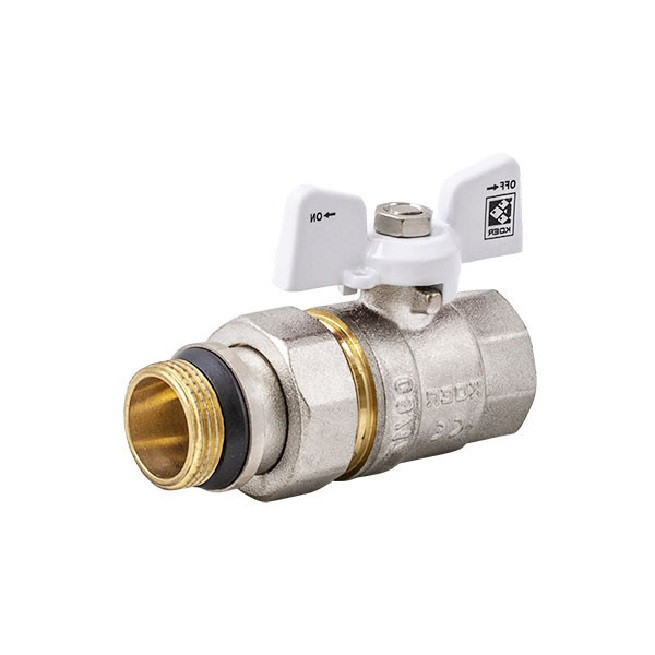 Кран з американкою 1/2" "антипротечка" KR.227.W-Gi Біла