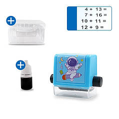Тренажер для математичних завдань, печатка ролик з чорнилом (Додавання)