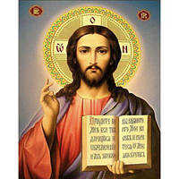 Набір для творчості алмазна картина Ікона Ісуса Христа (Спасителя) Strateg розміром 30х40 см кв (HEG79566) [ts