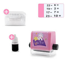 Тренажер для математичних завдань, печатка ролик з чорнилом (Віднімання)