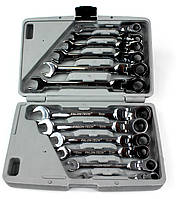 Набір ключів з тріскачкою (12 шт.) 8-19 Falon Tech FT510