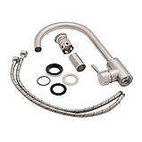 Смеситель для кухни Lidz Aria 015F (k35) LDARI015FNKS21689 Nickel, фото 6